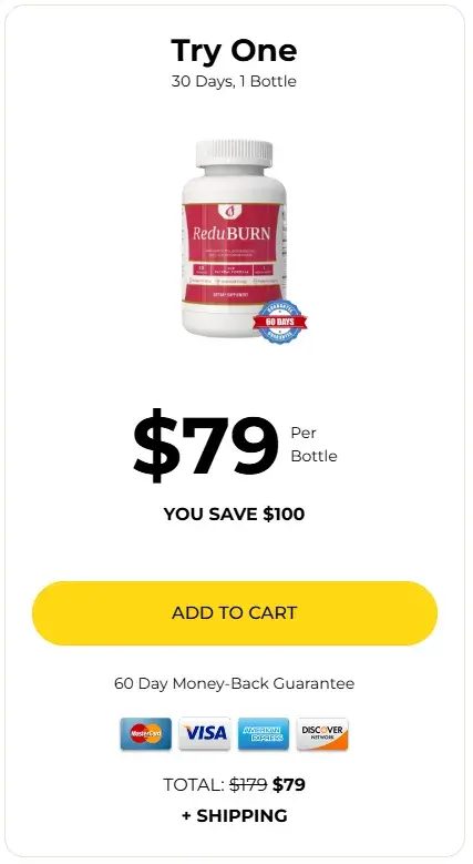 Try One – 1 bottle ReduBurn